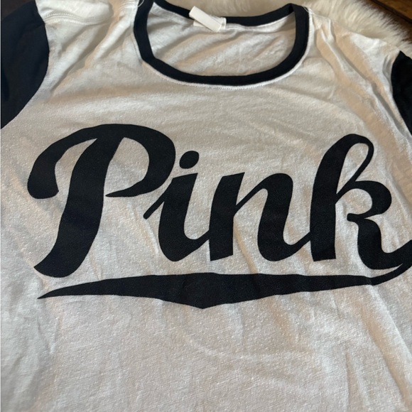 Victoria's Secret PINK White and Black Top - Picture 3 of 5